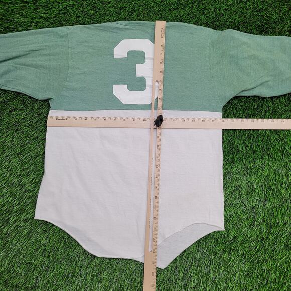 Vintage 80s Hyatt Henley Shirt Small 18x25 Two-Tone Crop USA - Picture 6 of 16